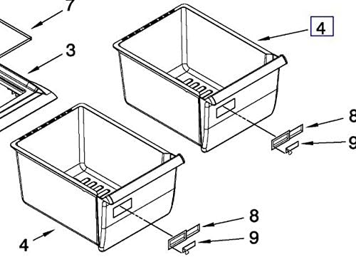 Amazon Com Whirlpool W2256704 Refrigerator Crisper Drawer Genuine