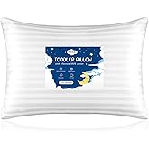 Toddler Pillow,13 x 18 Toddler Pillows for Sleeping,Machine Washable Kids Pillow, Perfect for Travel,Toddlers Cot(Not Included Pillowcase)