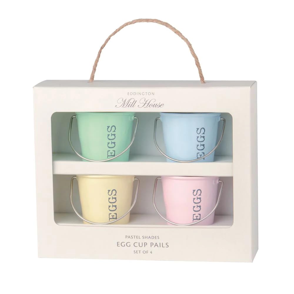 Egg Cup Pails Pastel Shades 4Pcs