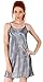 Simplicity Women's Sexy Silky Satin Chemise Nighttime Lingerie Sleepwear