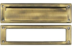 Deltana MS211U5 13 1/8-Inch Mail Slot with Solid Brass Interior Frame