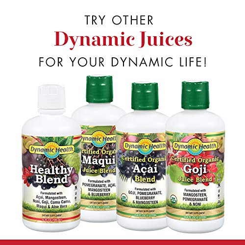 Dynamic Health Mangosteen Blend | With Pomegranate, Black Cherry & more | vegetarian, Gluten-free | 32oz, 32 Serv