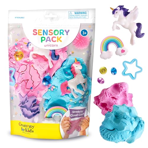 Creativity for Kids Sensory Pack: Unicorn - Sensory Toys for Toddlers, Unicorn Gifts for Girls, Toddler Activities and Spring Crafts (Ages 3+)