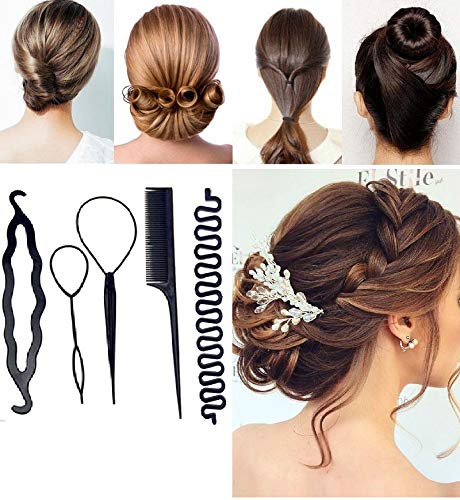 Ekan Wedding Hair Styling Combo For Hair Bun Maker Accessories 15