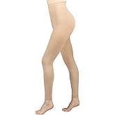 Compression Pantyhose for Women, 20-30 mmHg Footless Medical Compression Stockings, Waist High Opaque Graduated Support Compression Hose Tights for Edema, Varicose Veins, Swelling