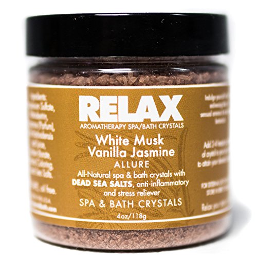 Epsom Salts for Soaking (4 pack) Bath Salts 4 Ounce Sample Pack- Natural Dead Sea Salts Infused with Vitamins and Minerals- Soft Skin and Healing, Safe for Spa, Bath, and Hot Tub