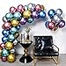 PartyWoo Metallic Balloons, 50 pcs 12 Inch Gold Metallic Balloons Silver Metallic Balloons Blue Metallic Balloons Shiny Balloons for Party Birthday Decorations, Wedding Decorations (PartyWoo32562)