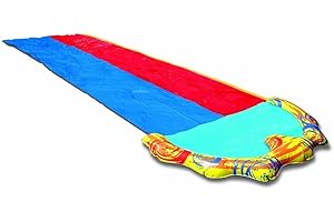 Banzai Splash Sprint Dual Lane Racing Lawn Slide