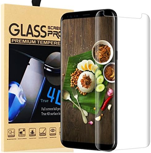 Galaxy S8 Screen Protector,Galaxy S8 Glass Screen Protector,CaRany Anti-Bubble Anti-scratch [HD Clear] Glass Screen Protector for Samsung Galaxy S8-Clear