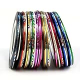 Sannysis 30 Color Rolls Striping Tape Line Nail Art Decoration Sticker