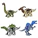 Feleph 8 Styles Jurassic Theme Dinosaur Building Blocks Miniature Toy Plastic Play Toys Small Tyrannosaurus / Pterosaurs Blocks Model Figures Best Gift for Major Bands