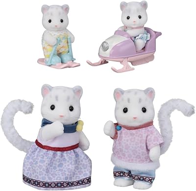 Sylvanian Families 5814 Snow Leopard Family Dollhouse Playset