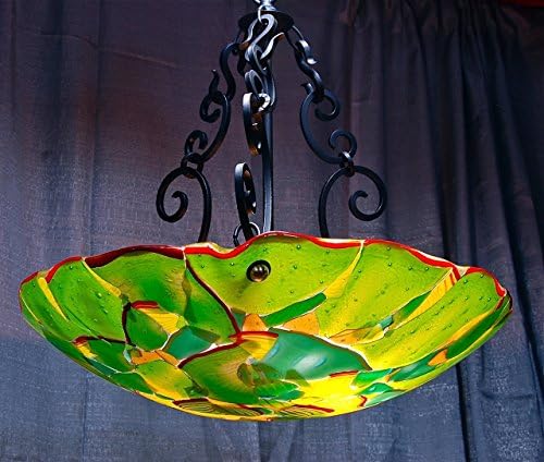 StriniArtGlass Ceiling Lamp Dome jungle Green
