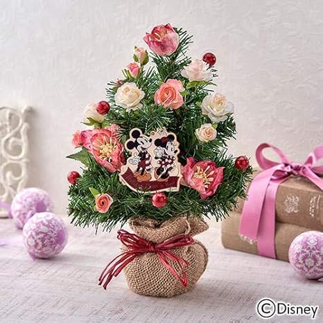Amazon Co Jp 日比谷花壇 ディズニー クリスマス アーティフィシャルツリー クリスマスローズ ミッキー ミニー クリスマスツリー おしゃれ Home Kitchen
