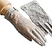 Urban CoCo Vintage Spring and Summer Women's Lace Cotton Short Gloves (Grey-model 2)