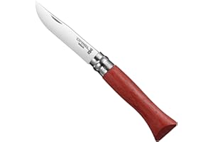 OPINEL No.06-No.09 Premium Woods, Stainless Steel Folding Pocket Knife, Made in France (No.06/Padouk)