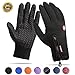 Achiou Touch Screen Gloves for Winter Warm iPhone iPad Bicycling Cycling Driving Anti-Slip Gloves Running Climbing Skiing Outdoor Sports for Men Women(Black,M)
