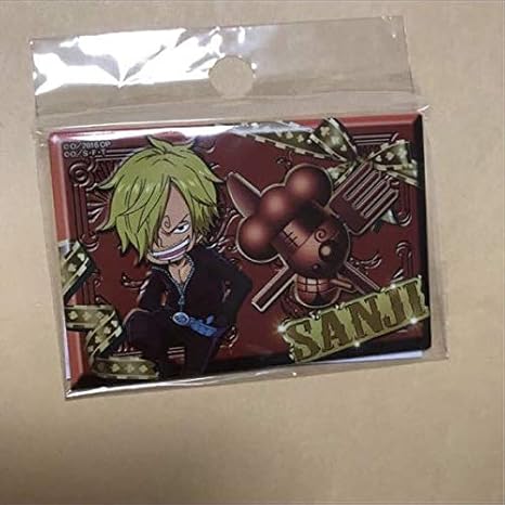 Amazon ワンピース 板チョコ 缶バッジ 麦わらストア ジャンプショップ バレンタイン 完売品 ゴールド サンジ バッジ ホビー