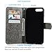 Compatible with iPhone 8 Plus Case, iPhone 7 Plus Case Premium PU Leather Wallet Case Oil Wax Elephant Pattern with Detachable Magnetic Card Holder ID Slot for iPhone 7 Plus & iPhone 8 Plus Gray