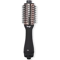 L'ANGE HAIR Le Volume 2-in-1 Titanium Brush Dryer | Hot Air Blow Dryer Brush in One with Oval Barrel | Hair Styler for Smooth