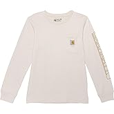 Carhartt Big Kids CA6596 Long-Sleeve Pocket T-Shirt | Boys Youth Large (14/16) | Malt