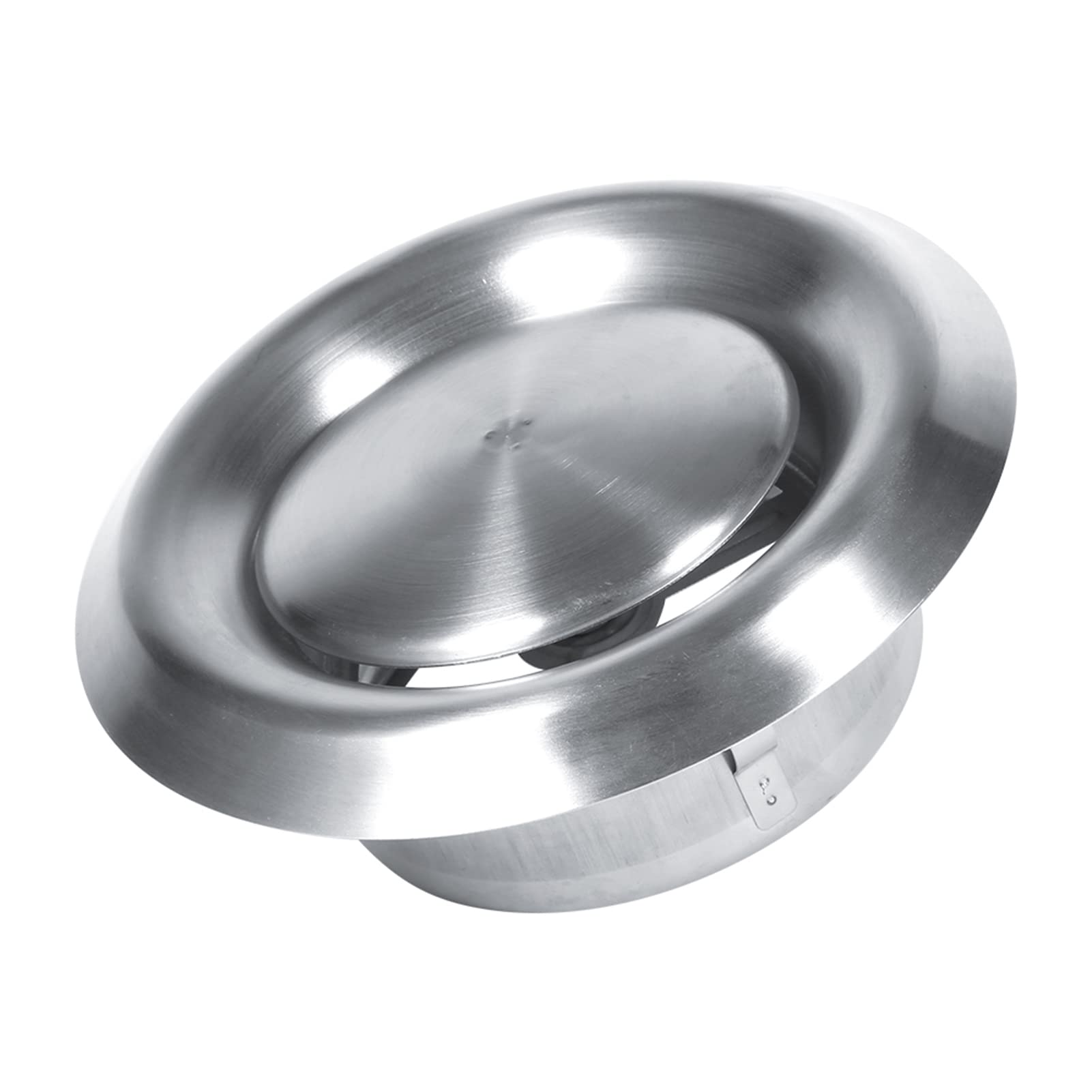 WPKD BLUEIY Stainless Steel Round Air Vent,150mm Ventilation Grill,Adjustable Ventilation Cover,for Bathroom Kitchen (Silver)