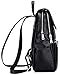 Coolcy Casual Women Real Genuine Leather Backpack (Black)