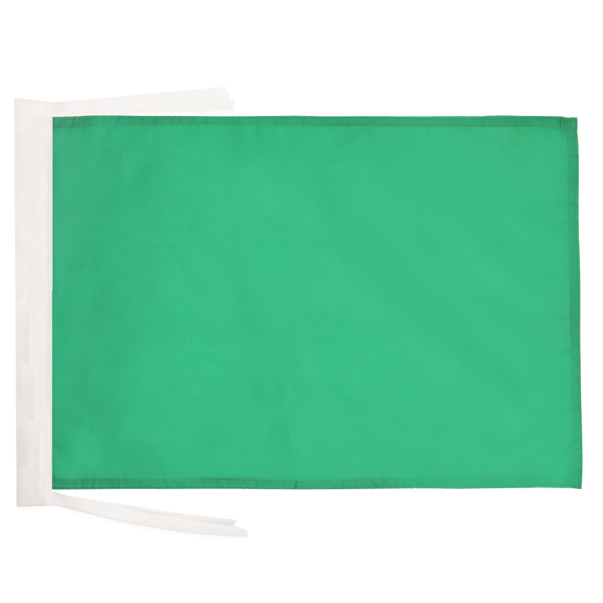 AZ FLAG - Plain Green Flag - 18'' x 12'' - 100% Polyester Green Solid color Small Banner with Two Cords - Fade Resistant - Vivid Colors - 18x12 in - 45x30 Cm โ image 1