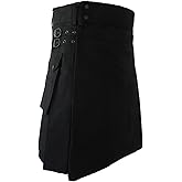 UT Kilts Men's Standard Utility Kilt, Modern Scottish Kilt for Everyday Wear, with Adjustable Hip Straps & Cargo Pockets