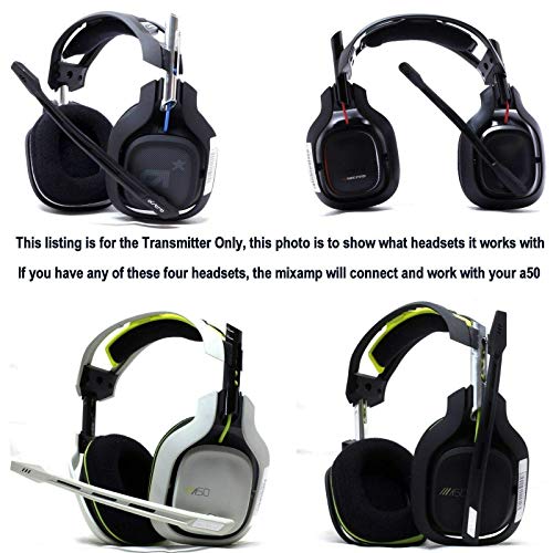 Astro Gaming MixAmp TXD Wireless Transmitter (for Astro A50 Gen 1/2 Headset) Black (Renewed)