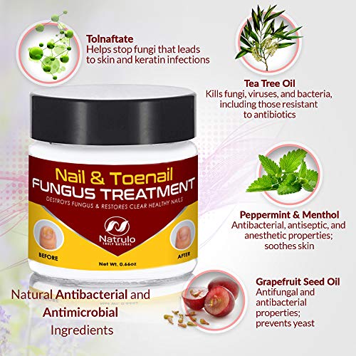 image for Natrulo Nail & Toenail Fungus Treatment - Herbal Anti Fungal Cream wit