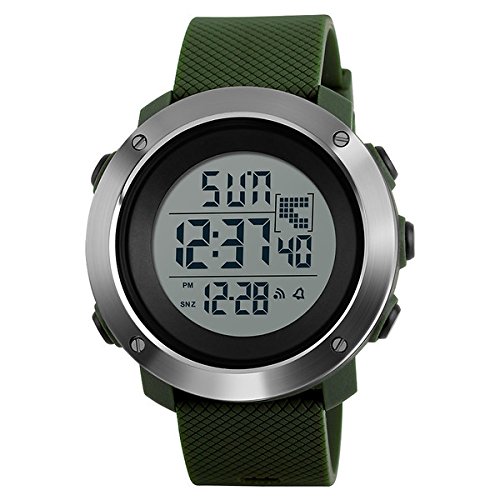 MODIWEN Fashion Couple Outdoor Sports Wrist Watches with LED Electronic Military Watch Clock