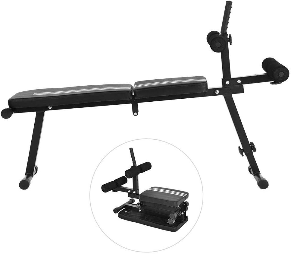 Ab Fitness Bench Durable Steel Folding Adjustable Ab Decline Sit Up Bench Exercise Fitness Equipment