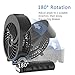 HandFan Personal Misting Fan, 55ml Large Water Tank, Portable Handheld Rechargeable Mister Fan, 180 Foldable, 3 Speeds, for Travel, Beach, Outdoors (Black)
