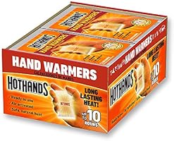 HotHands Hand Warmers - Long Lasting Safe Natural Odorless Air Activated Warmers - Up to 10 Hours of Heat - 40 Pair