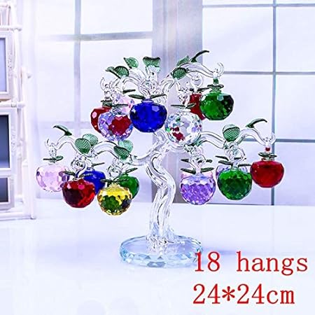 Regali Di Natale Oggettistica.Wvhgds Soprammobili Decorazione Mela Di Cristallo Con 12 8 6 Mele Artigianato Fengshui Oggettistica Per La Casa Figurine Regali Di Natale Capodanno Souvenir Decor Ornaments 18 Hangs Amazon It Casa E Cucina