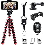 Phone Tripod, Linkcool Octopus Tripod with Wireless Remote Phone Holder Mount Use as iPhone Tripod, Cell Phone Tripod, Camera Tripod, Travel Tripod,Tabletop Tripod for iPhone Gopro