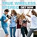 Portable Waterproof Bluetooth Speaker, 40-Hour Playtime Wireless Outdoor Speakers, 25W Rich Bass Impressive Sound, Stereo Pairing, Built-in Mic, 100ft Bluetooth for Home Party(9.5 x 3.4 x 6.5 inches)