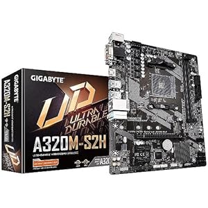Gigabyte GA-A320M-S2H moederbord zwart