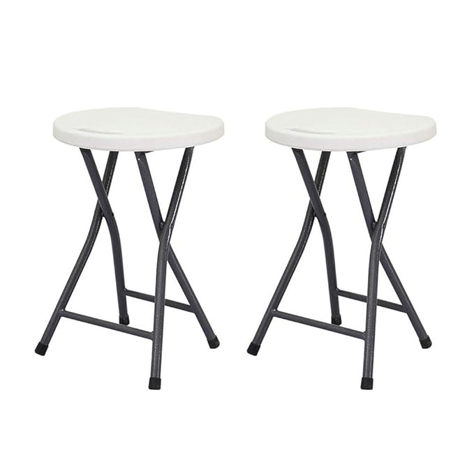 Amazon Com Jianping Stool Non Slip Stacking Sturdy Chair Candy Color Table Stool Furniture Stacking Chair Color White Kitchen Dining