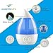Best Cool Mist Ultrasonic Humidifier & Diffuser for Essential Oils - Humidifier Cool Mist Vaporizer & Essential Oil Aroma Diffuser - Cool Mist Humidifier with Whisper Silent Technology and Nightlight