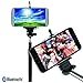 DE Selfie Stick, Bluetooth, for iPhone 6, iPhone 6 Plus, iPhone 5 5s 5c, iOS, Android, Samsung Galaxy, and smartphones with built-in Remote Shutter Button (In Retail Packaging) by DE