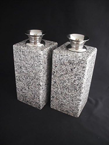 花立 お墓用 白みかげ石 正規品 だいもんオリジナル品 ２個セット