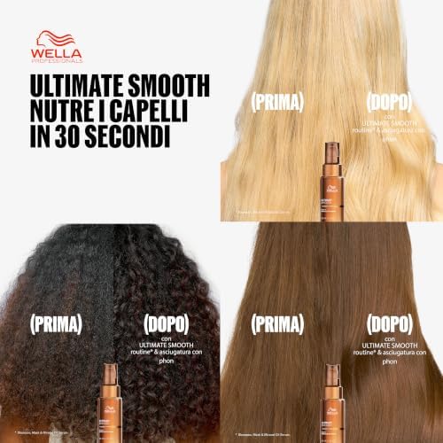 Ultimate Smooth Shampoo - Shampoo Idratante con Squalano e Omega 9 - Ristrutturante Capelli Secchi, Opachi e Crespi (250ml)