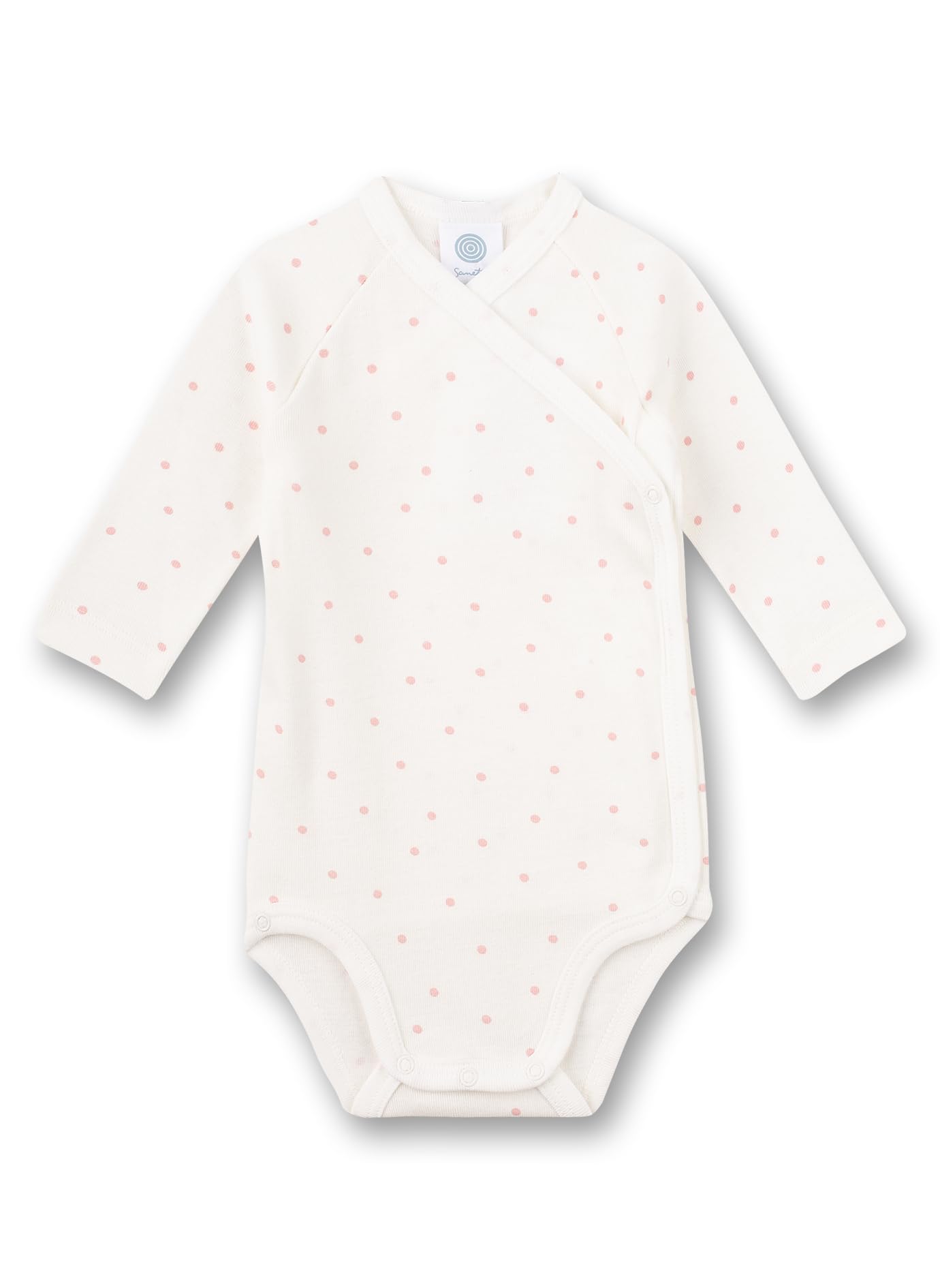 Sanetta Baby Girls Wickelbody Beige Wrap Body, White Pebble, 44