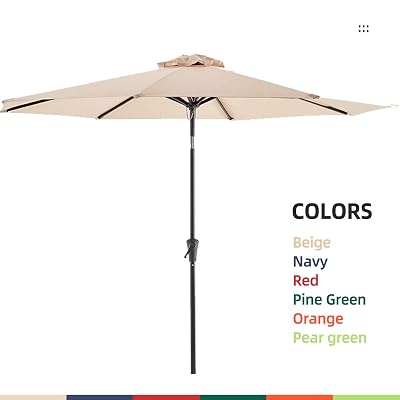 le conte patio umbrella 10ft Cantilever Hanging Beige, UPF50+ Sun Protection With Tilt & Sand Anchor Elevate your outdoor living with the LAUSAINT HOME 11 ft Le Conte 9ft Patio Umbrella