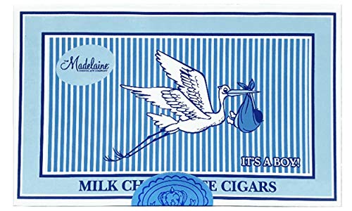 Madelaine Chocolate-It's A Boy Milk Chocolate Cigars, Box of 24 - 3/4 oz each, Net wt. 1lb. 2 oz(510 g) - Thumbnail 4