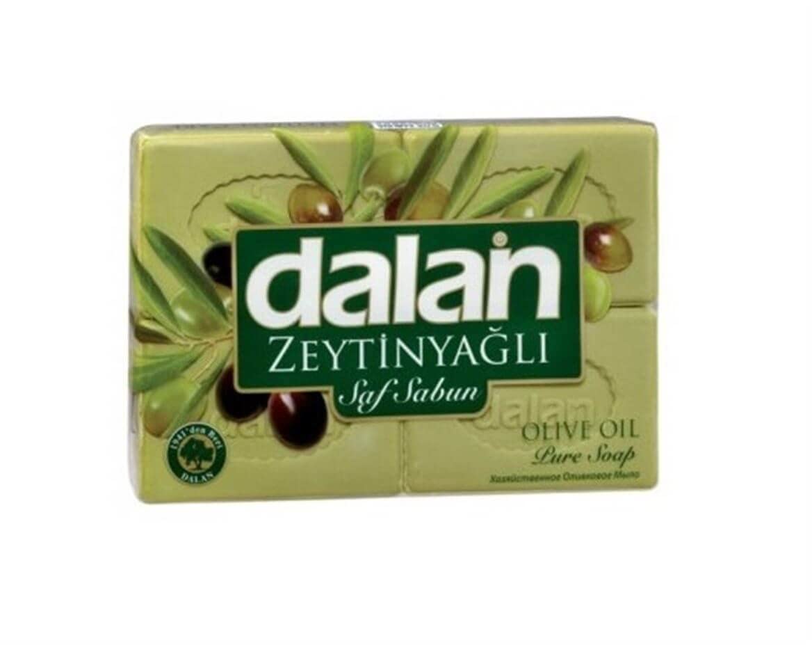Dalan Green Bath Soap 4-Pieces Set, 0.51 kg Olive Green