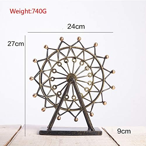 GHMOZ Ornaments Statues Creative Nordic Indoor Decoration Decorations Home Living Room Decoration Room Bedroom Tv Cabinet Small Furnishings Jewelry Carved Ferris Wheel (Size : A)