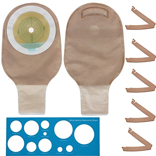 Lotfancy 20 drainable pouches - ostomy bags with clamps for colos…